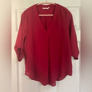 Lush Red Blouse, Size S